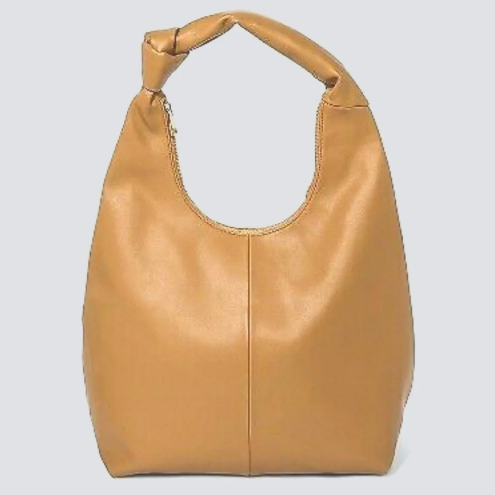 A NEW DAY Knotted Shoulder Bag in Caramel Purse - Picture 1 of 5